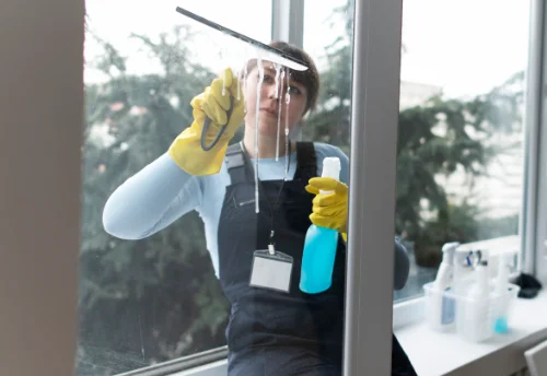 Nettoyage de vitres intérieures et extérieures à Vraiville